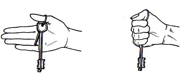 3. У Вас есть, по меньшей мере, один ключ длиной с ладонь.