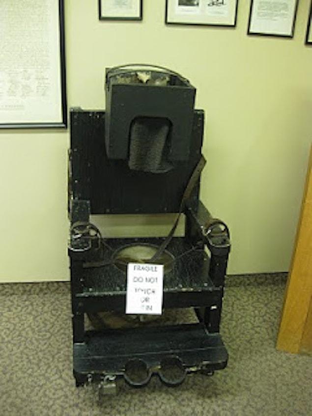 3. A chair used to calm hysterical patients.