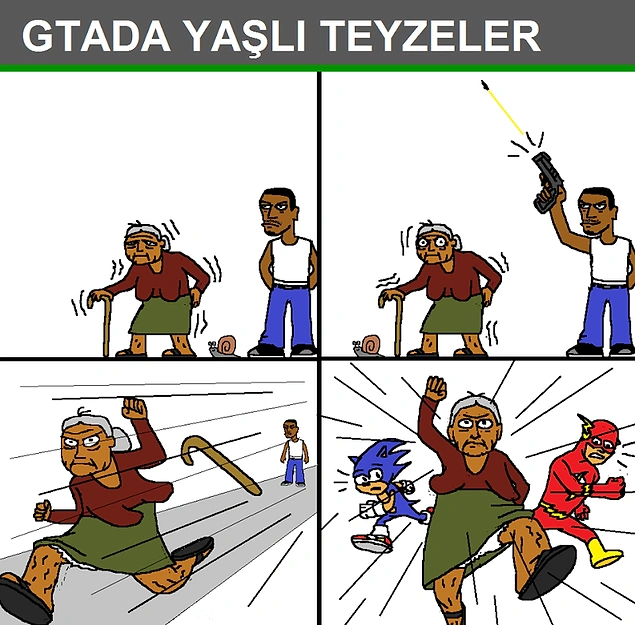 Gta'daki yaşlı teyzeler