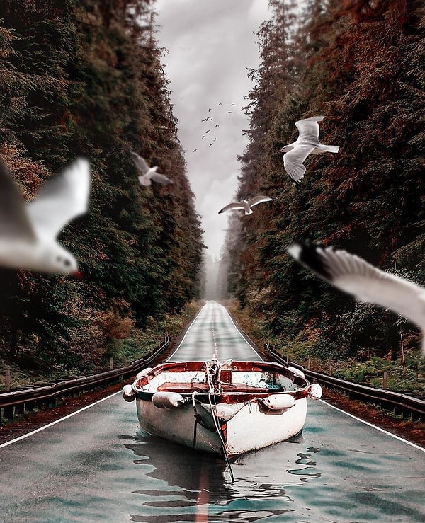 4. Подобной техникой наслаивания фотографий друг на друга пользуются многие...,