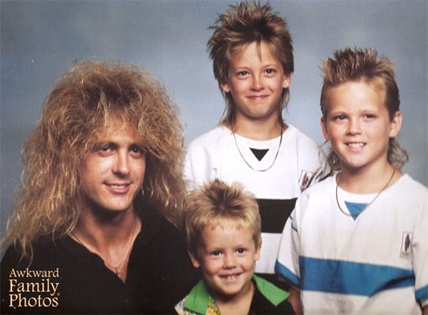 14. Семейное фото рок-бенда: