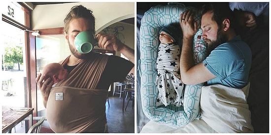 14 трогательных фото, доказывающих, что папы - нежные родители