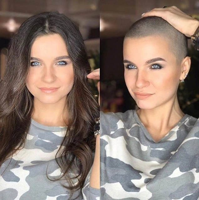 Uzun Saçlarını Kestiren Kadının Değişimi 88