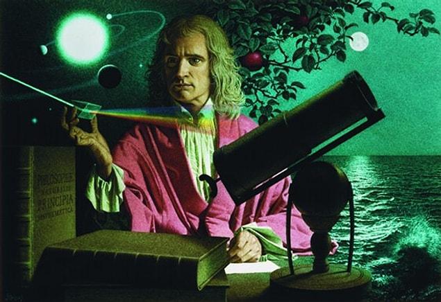 Isaac Newton was a splendid scholar who perhaps had the highest intelligence throughout the human history.