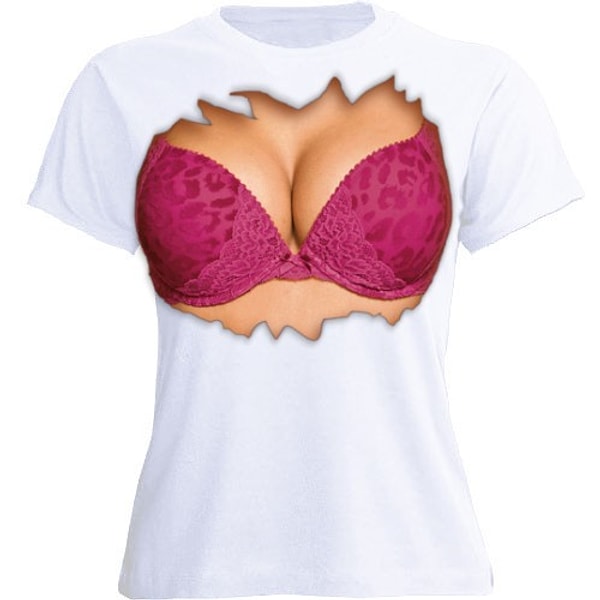 7. Эта вечная проблема при покупке футболок, когда размер M для вашей груди мал, а L висит на фигуре как мешок. 😭