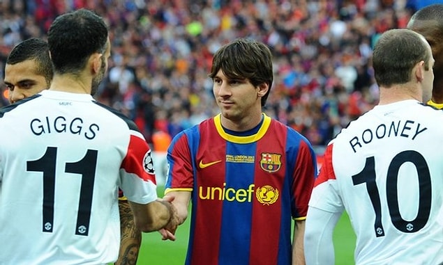 7. Messi, Ryan Giggs'in kariyeri boyunca kazandığı kupa sayısı olan '36'yı geçemedi. Arjantinli yıldız kariyeri boyunca 30 kez farklı kulvarlarda kupa kaldırdı.