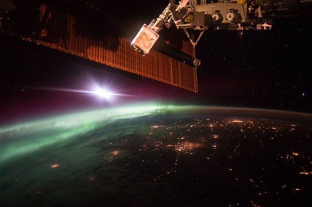 14. Morning Aurora From the Space Station