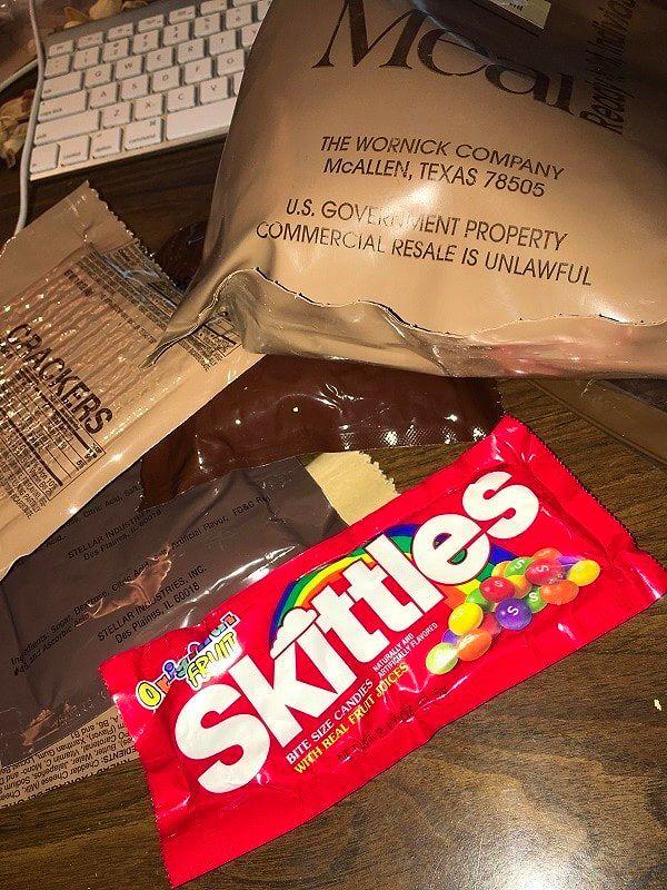 9. "Found an old military ration in my basement. I opened it. SKITTLES!!"