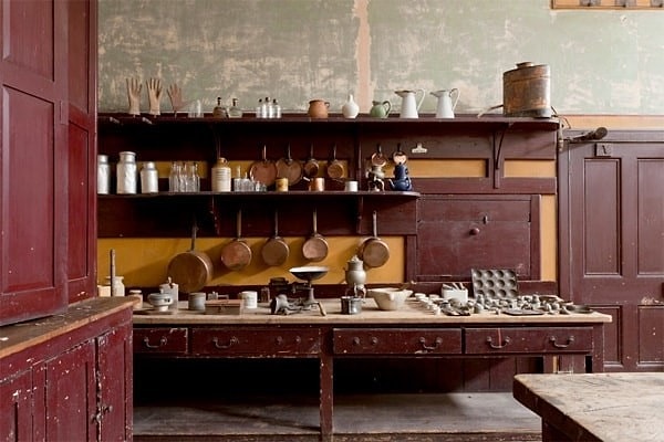 11. Two homeowners who moved into their family's estate uncovered a fully stocked servant's kitchen hidden behind a collection of old junk in the basement.