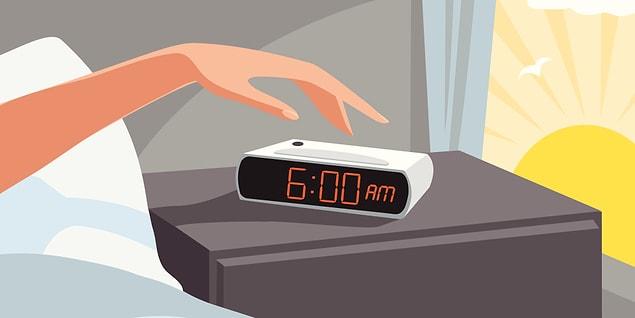 Waking up in the morning between 5 am and 7 am might indicate something either good or bad.