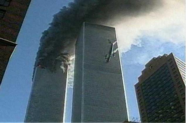4. September 11. The moment the plane crashed into the tower.