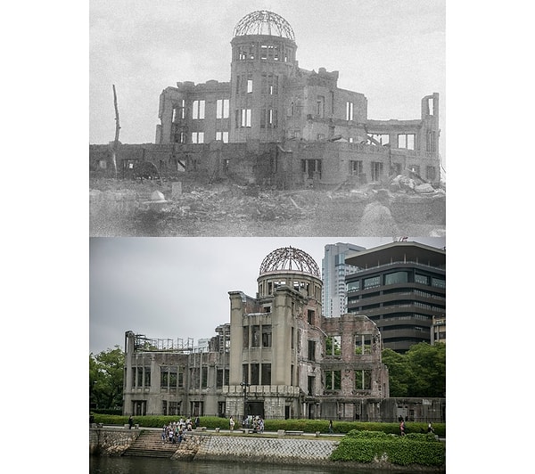 4. Купол Гэмбаку тогда и сейчас