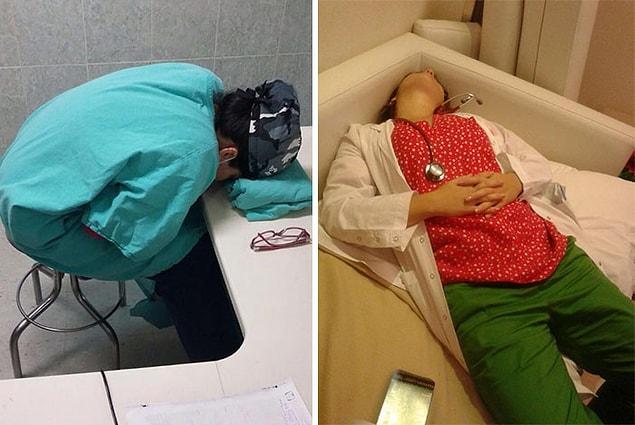 It’s not the first time we have seen pics of doctors sleeping at work but we must say, after 28 hours of work, Doctor Heng sure deserved a nice nap!