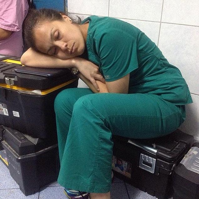 The doctors are accused of sleeping while patients are waiting, but...