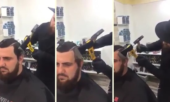 Bunu da Görmedik Demeyiz: Baltayla Saç Kesen Kuaför