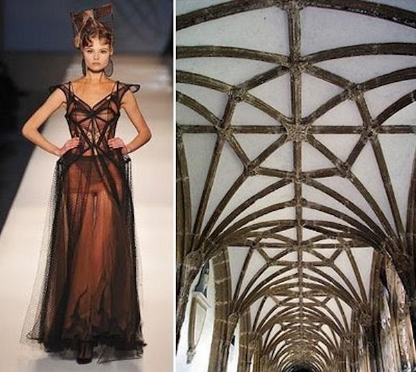 15. Жан Поль Готье, весна/лето 2009 / Потолок готического здания