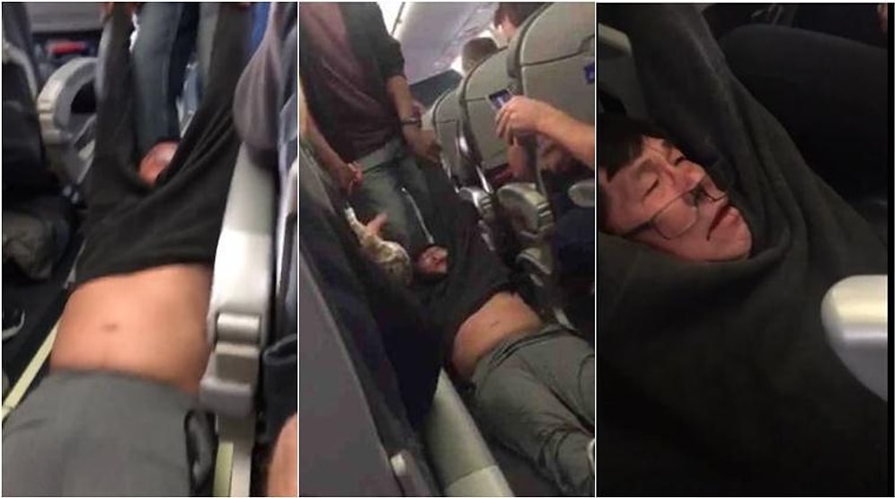 Tayt Yasağı Sonrası United Airlines'tan Bir Skandal Daha: Yolcuyu Döverek Uçaktan İndirdiler!