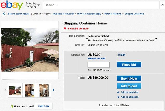 Ev küçük ama özellikleri gerçekten saymakla bitmez! Eğer çok hoşunuza gittiyse eBay'de $0.99 açık arttırmaya girmiş durumda.