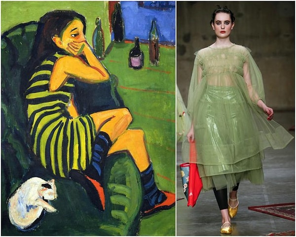 5. "Марселла", Эрнст Людвиг Кирхнер. Образ из коллекции Molly Goddard