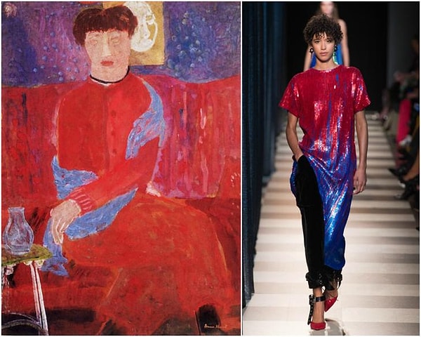 8. "Женщина в красном платье", Маргит Анна. Образ из коллекции Monse