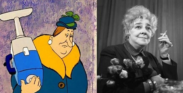 11. Фрекен Бок - Фаина Раневская, "Малыш и Карлсон".