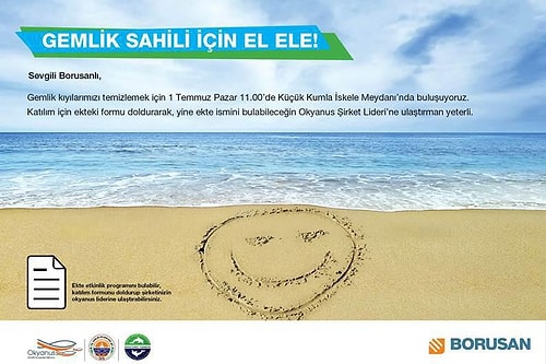 Örneğin bu platform 2013 yılında Gemlikliler ile birlikte Gemlik Sahilini temizlemek için kolları sıvadı.