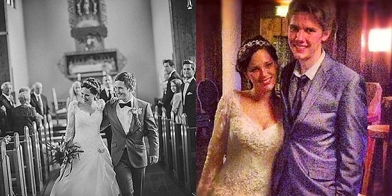 Profesyonel Fotoğrafçı Olmadan Çekilen Düğün Fotoğraflarının Neye Benzediğini Gösteren Çift