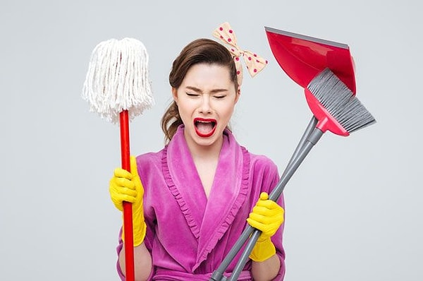 5. Вы упорно начинаете заставлять себя делать работу по дому