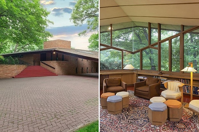 Vintage Severler Buraya! 1960'lı Yıllardan Kalma Frank Lloyd Wright Tasarımı Ev