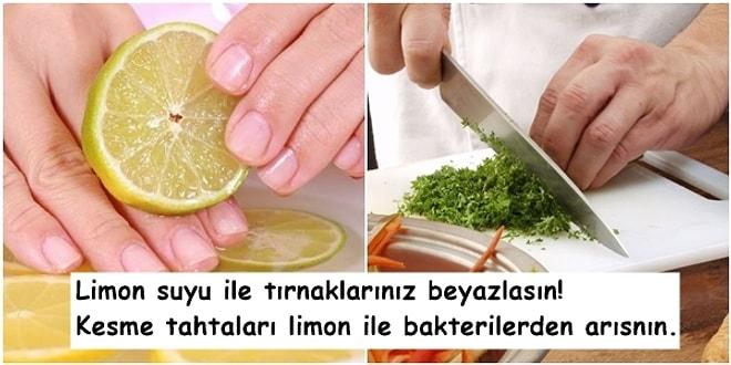 Salataların Vazgeçilmezi Limonu Muhteşem Lezzetler Dışında Kullanabileceğiniz 13 Farklı Yöntem