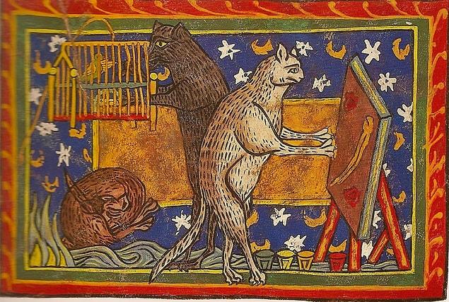 It wasn’t until  the middle-ages in Europe that the black cat’s rock star status started to go downhill.