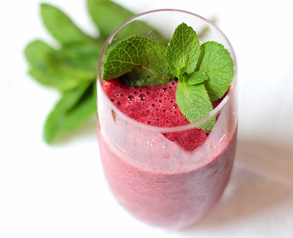 5. Мята + клубника