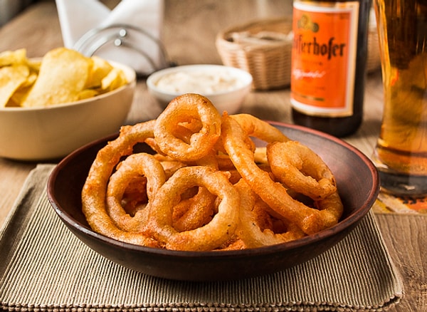 12. Луковые кольца в пивном кляре