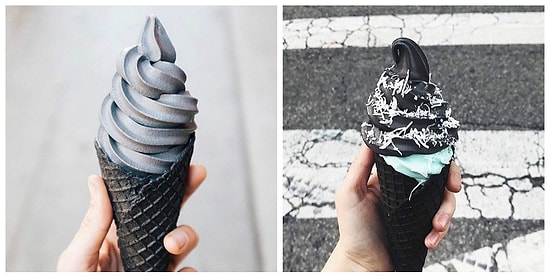 Новый вид мороженого: Абсолютно черное и полезное!