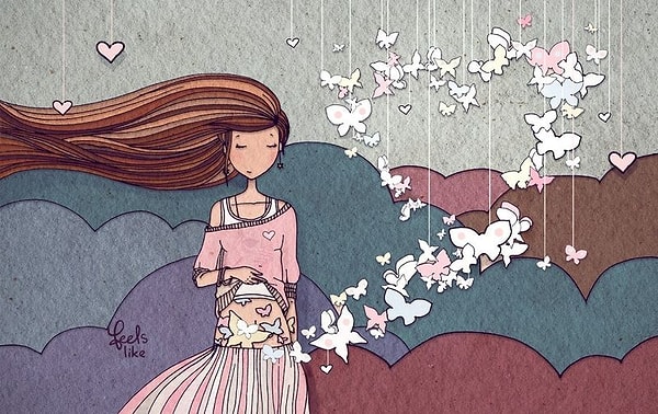 1. Появляются знаменитые "бабочки в животе".