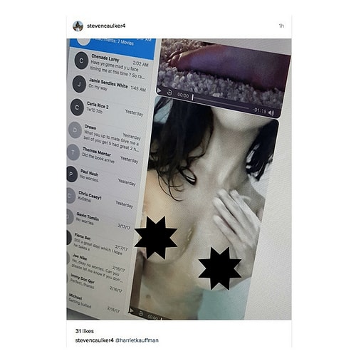 İngiliz futbolcu Steven Caulker'ın Instagram hesabı hacklendikten sonra ortaya çıkan fotoğraflar tartışma konusu oldu.