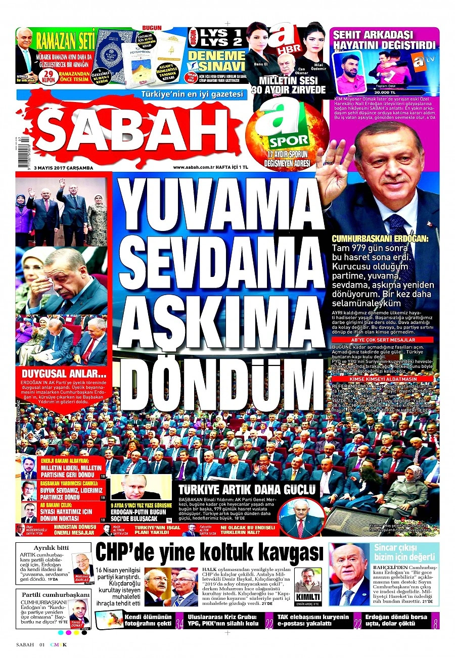 Hangi Gazete, Nasıl Manşet Attı? 'Partili Cumhurbaşkanı' İlk Sayfalarda