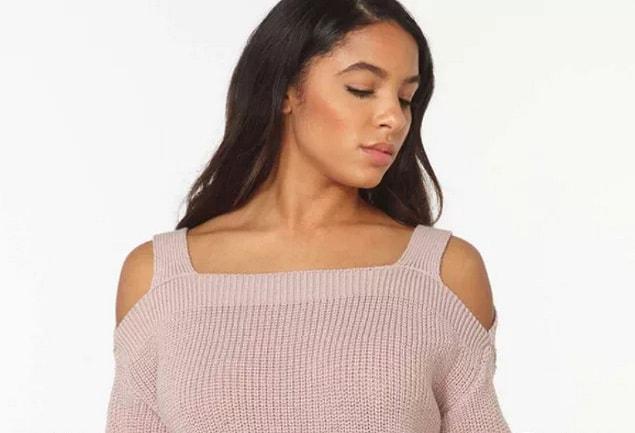 7. Cold-shoulder jumpers that defeat the purpose of keeping you warm.