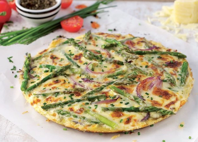 Kahvaltıya sağlıklı omlet geliyor.