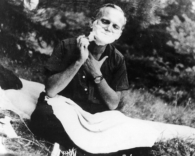 12. Pope John Paul II Shaving