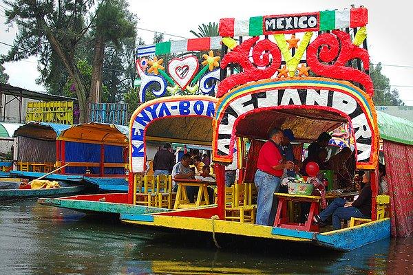 3. Xochimilco, Meksiko City, Meksika