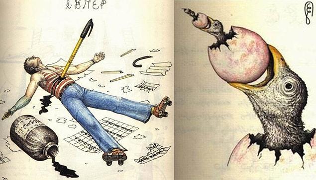 3. The name of the book is an acronym of the sentence above, Codex Seraphinianus.