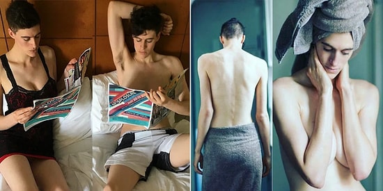 Kadın mı Erkek mi? Toplumsal Klişelere Meydan Okumak İçin Poz Veren Çift Cinsiyetli Model