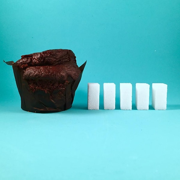 7. Шоколадный маффин: 35 г сахара