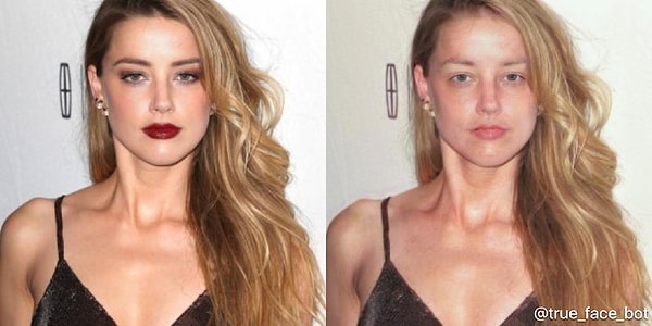 7. Эмбер Херд совсем поблекла без косметики