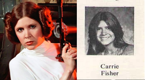 4. Carrie Fisher (Prenses Leia)