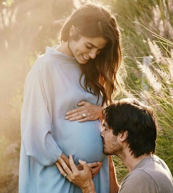 4. Йен Сомерхолдер и Никки Рид ожидают первенца