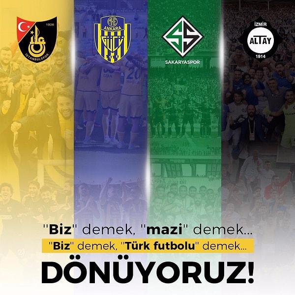Bu dört kulüp, Türk futbolunun en köklü kulüplerinden. Bu kulüplerin mazisi başarı, tribünleri taraftar dolu.