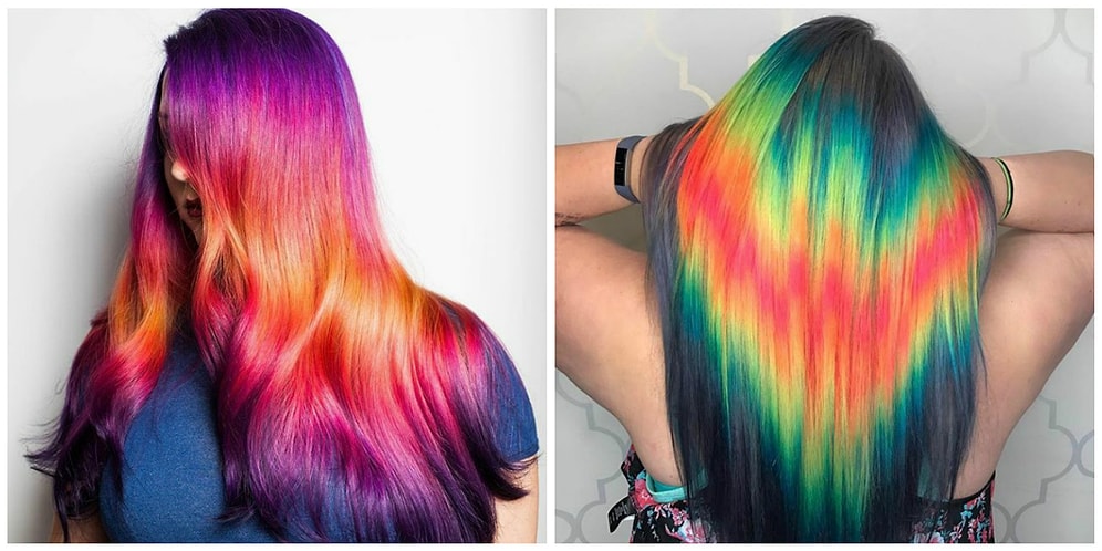 Такого еще не было: "Радужный градиент" - новый тренд в окраске волос