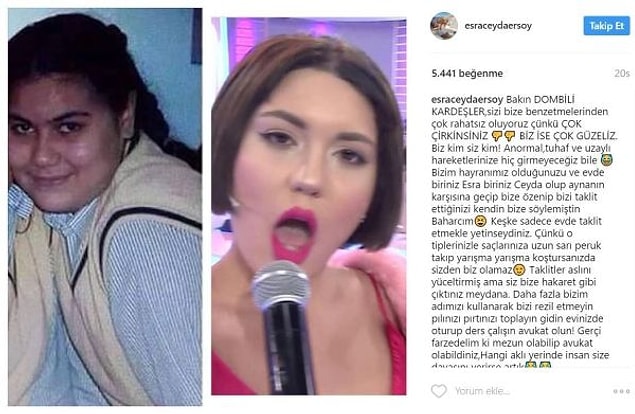 Cicişler'in bu açıklamadan sonra sakin kalması beklenemezdi elbette ve gerçekten de beklenmedik bir şekilde karşılık verdiler.
